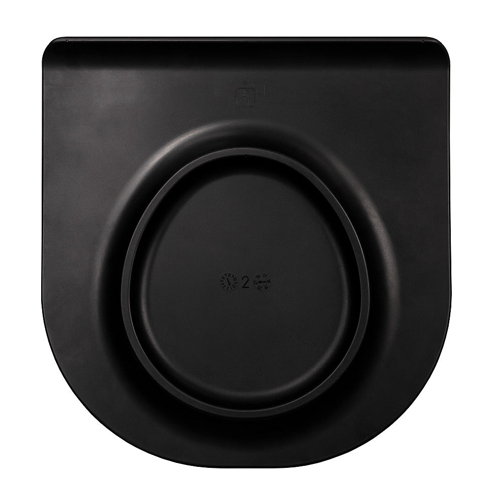 Rebotec Dignity Commode Seat Cover - Premium Black Waterproof Cushion for Comfort and Hygiene