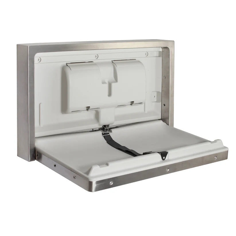 Commercial Surface Mounted Baby Change Station – Stainless Steel, Heavy Duty & Hygienic