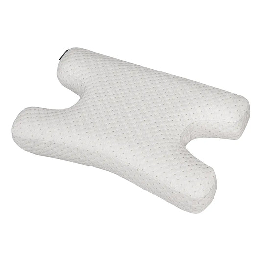 CPAP pillow for side sleepers — keeps mask and hose secure
