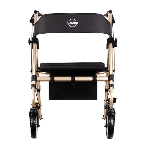 Rollator Mobility Walker with Seat and Padded Backrest