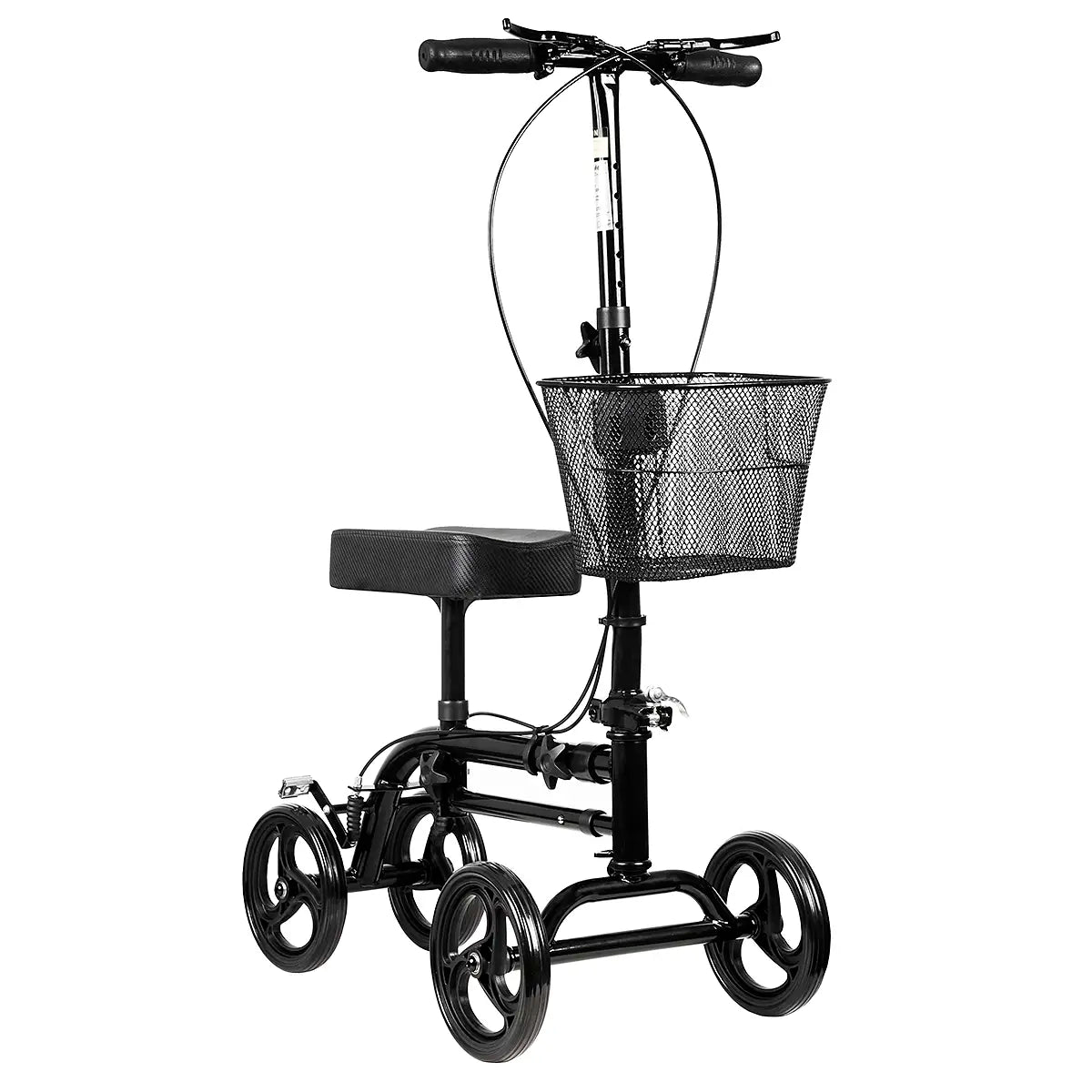 Knee Walker Scooter for Adults & Seniors - Crutch Alternative with Adjustable Height & Easy Maneuverability
