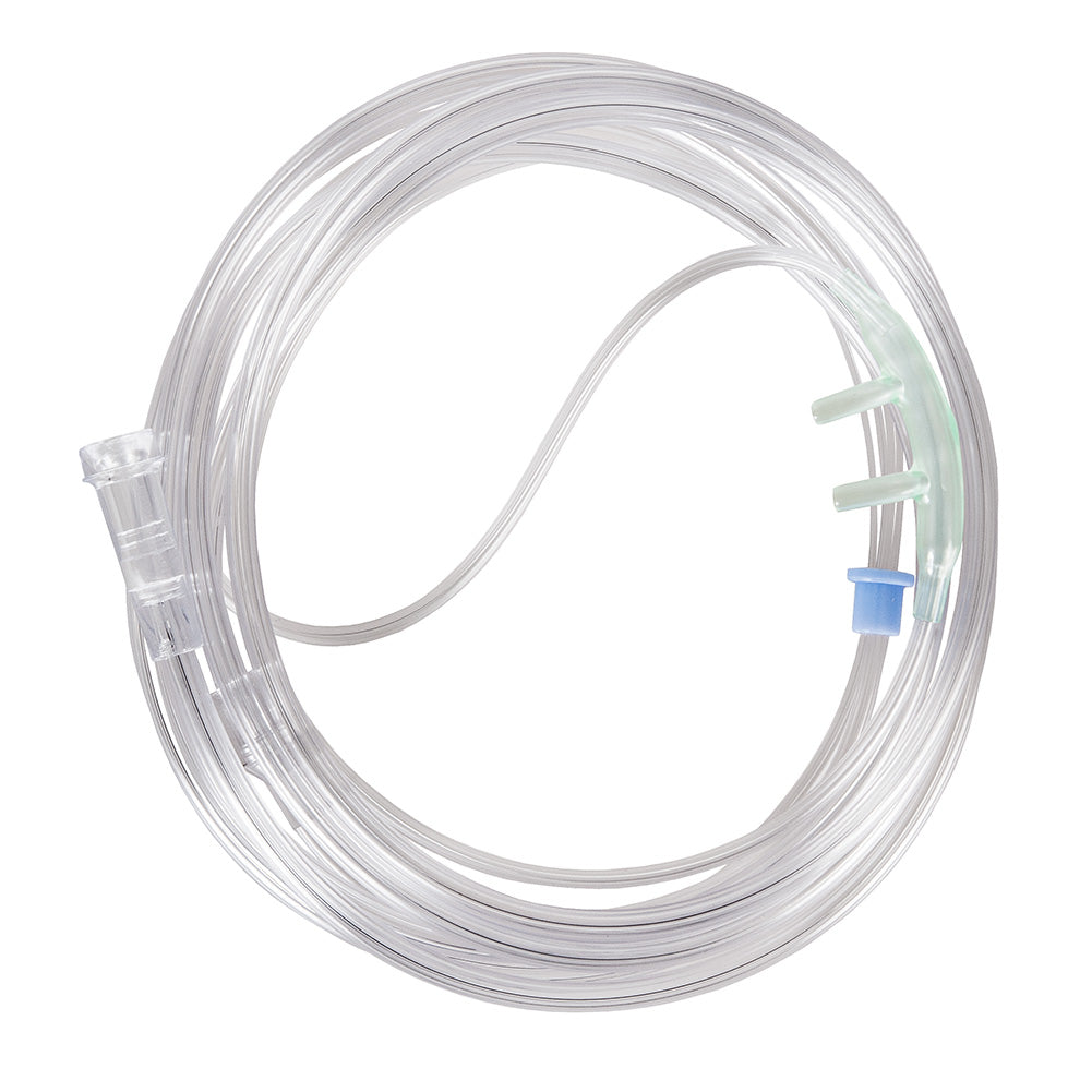 Oxygen nasal cannula — adult size, soft flexible tubing