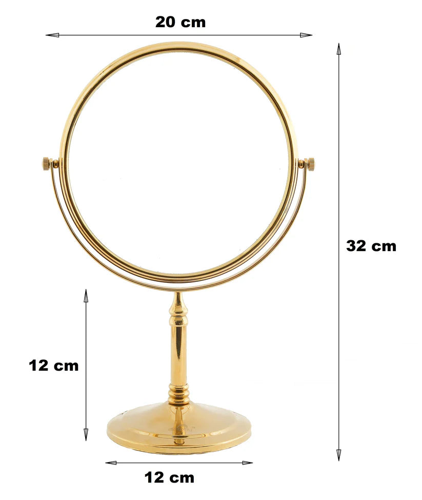5X & 1X Tabletop Magnifying Makeup Mirror – Royal Gold