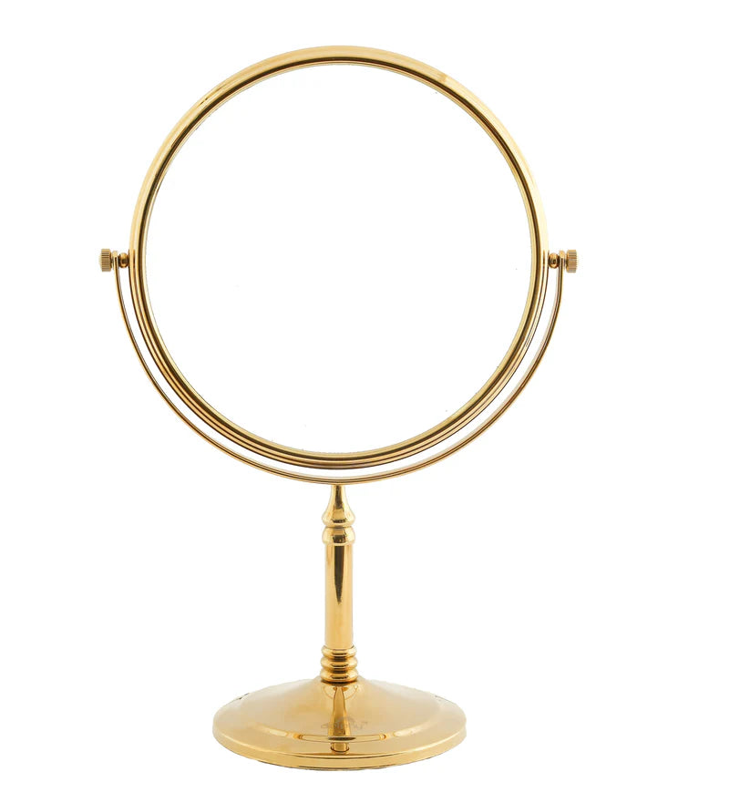 5X & 1X Tabletop Magnifying Makeup Mirror – Royal Gold