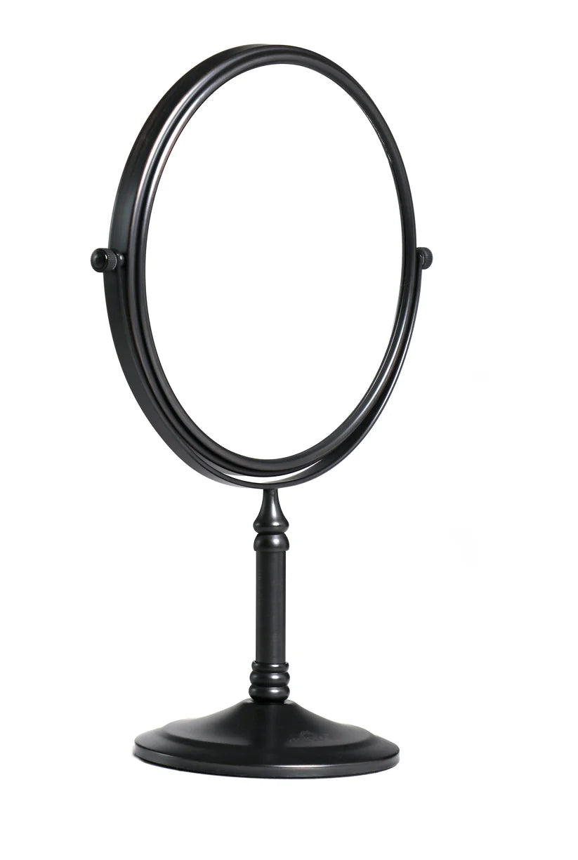 5X & 1X Tabletop Magnifying Makeup Mirror – Matte Black