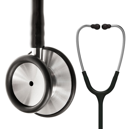 Diagnostic stethoscope dual head, tunable diaphragm