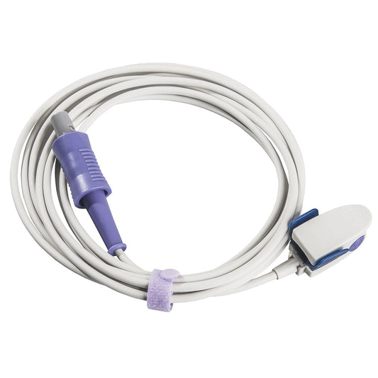 Reusable Finger-Clip Spo2 Sensor Probe - Compatible with Datascope, DJMED, Mindray | Infection Control