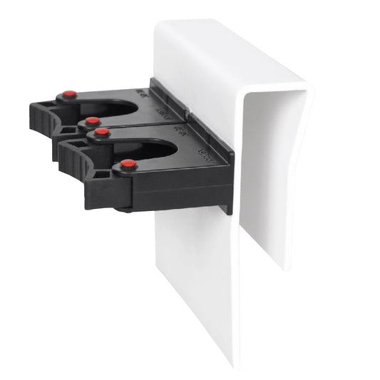 Rebotec Duo Bedside Crutch Holder - Secure Walking Aid Clamp for Canes & Sticks