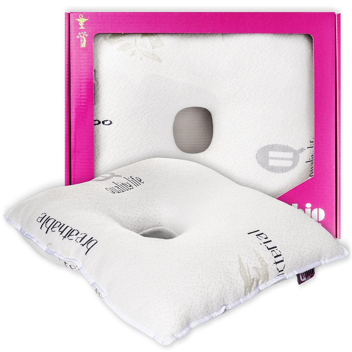 Ear pillow with ear hole — pressure-relief sleep support