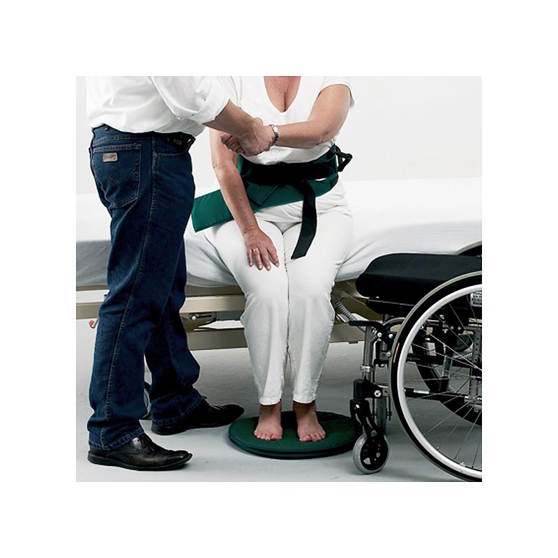 Swivel Transfer Turnplate for Seated Patient Mobility, Durable 40cm Floor Cushion, Supports Up to 150kg