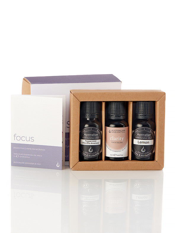 100% Pure Essential Oil Focus Pack