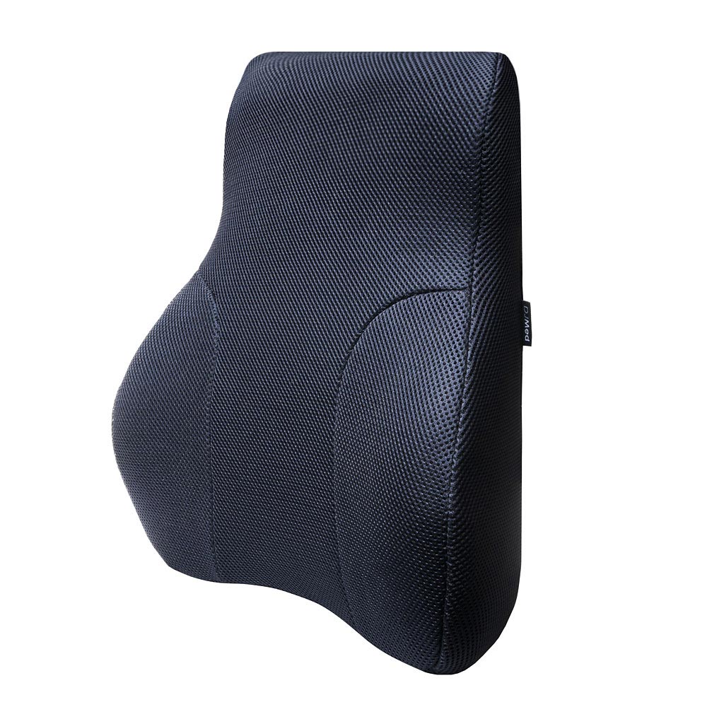 Ergonomic Memory Foam Lumbar Support Cushion with Breathable Mesh Cover for Office Chairs, Car Seats, and More - 40cm x 46cm
