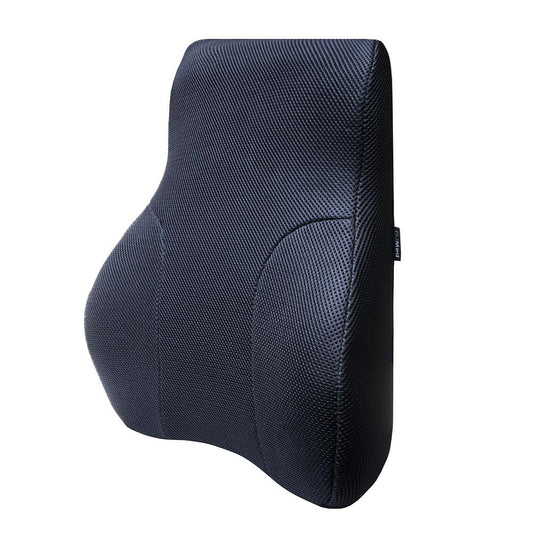 Ergonomic Memory Foam Lumbar Support Cushion with Breathable Mesh Cover for Office Chairs, Car Seats, and More - 40cm x 46cm