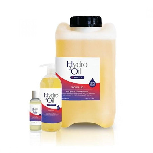 Hydro 2 Oil Massage Oil Warm Up – Warming Wintergreen Sports Oil for Muscle Preparation & Recovery