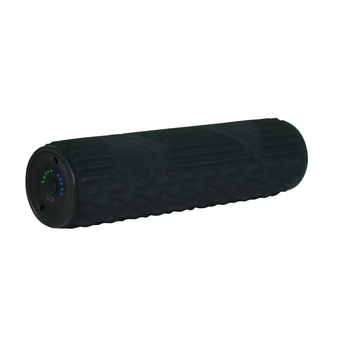 Hi5 Black Vibrating Foam Roller for Gym & Training - 5 Speeds, Rapid Muscle Recovery, Rechargeable