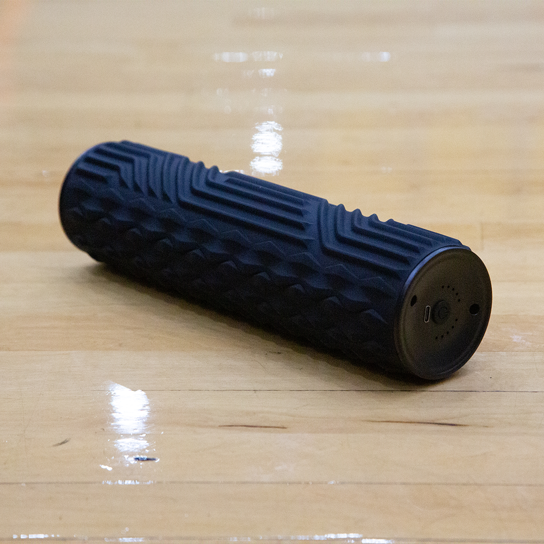 Hi5 Black Vibrating Foam Roller for Gym & Training - 5 Speeds, Rapid Muscle Recovery, Rechargeable