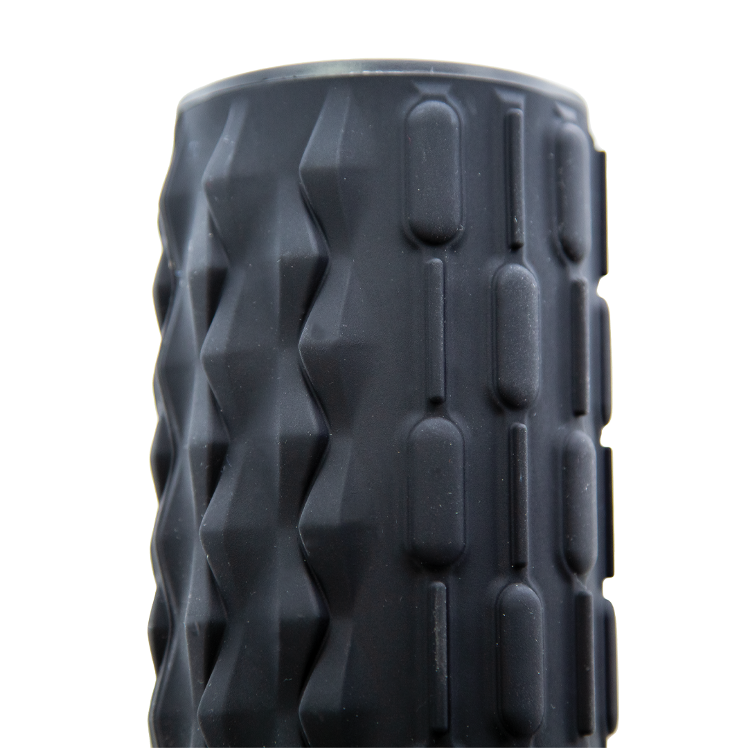 Hi5 Black Vibrating Foam Roller for Gym & Training - 5 Speeds, Rapid Muscle Recovery, Rechargeable