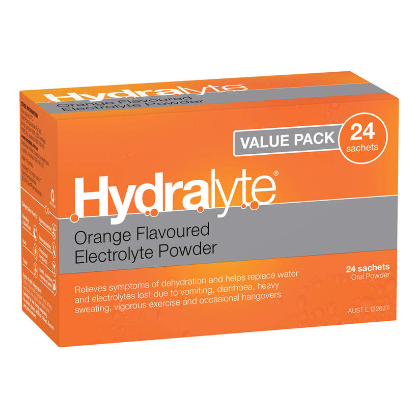 Hydralyte Electrolyte Powder Sachets – Pack of 24 (Oral Rehydration ...