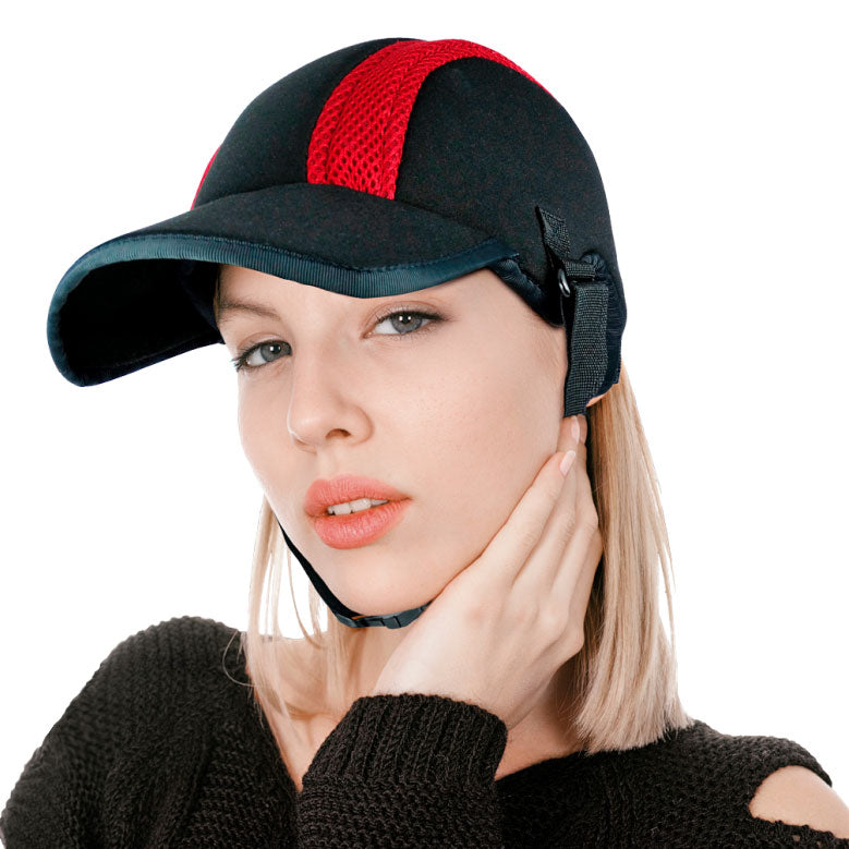 Breathable Padded Head Protector with Sun Visor Cap - UV Protection, Lightweight & Adjustable Fit