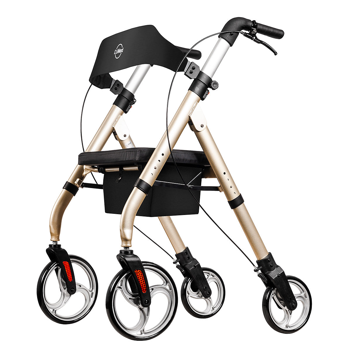 Tall & Strong Heavy-Duty Rollator Walker, Bariatric Mobility Aid