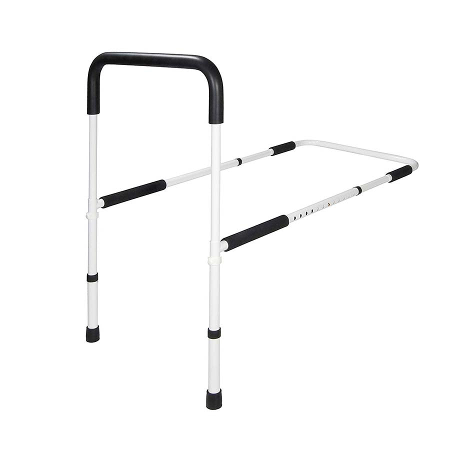 Height Adjustable Bed Rail for Seniors - Secure Bedside Support with Non-Slip Handle