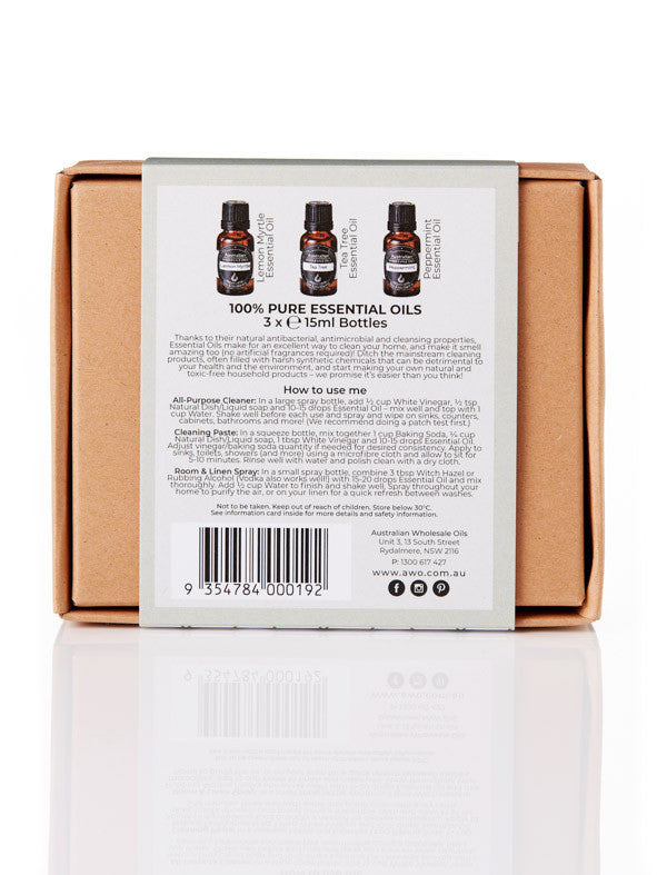 Australian Wholesale Oils Essential Oil Pack - Home Cleanse