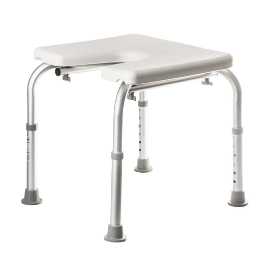 Adjustable Hygiene Shower Stool - Corrosion-Free Bathroom Aid with Ergonomic Seat for Personal Hygiene