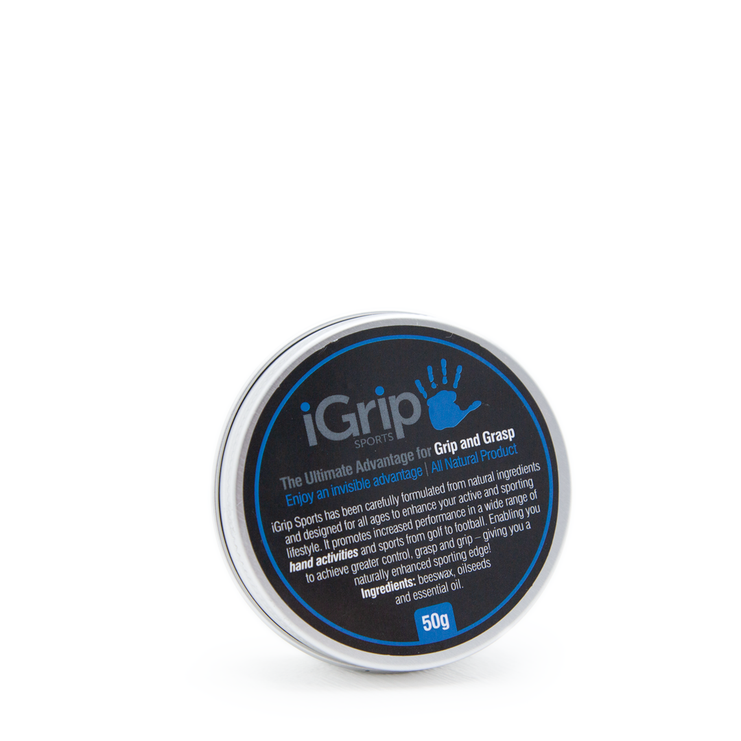 iGrip Sports Grip Tin – Natural Beeswax Hand Grip Enhancer for Sports & Fitness