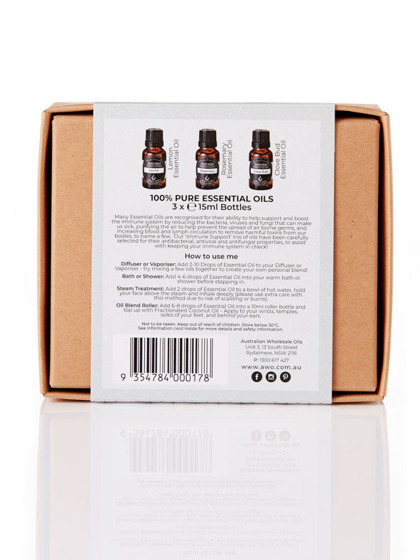 Australian Wholesale Oils Essential Oil Pack - Immune Support