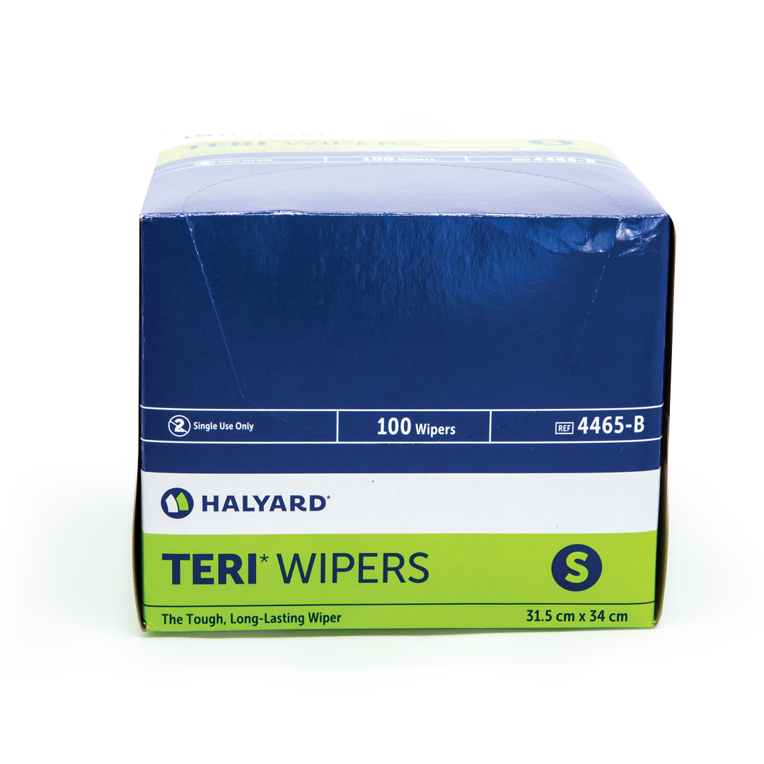 Halyard TERI Wipers – 4-Ply Reinforced, 31.5cm x 34cm, Pack of 100, Durable & Low Lint, Ideal for Medical & Dental Clinics
