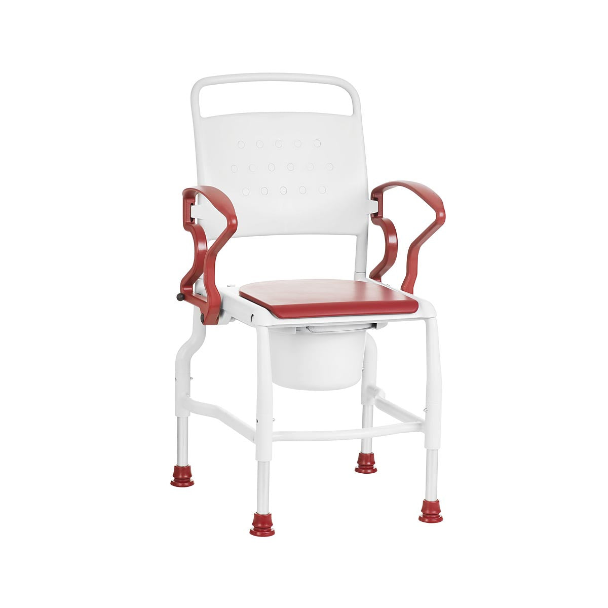 Bedside Commode Chair - Swing Armrests & Non-Slip Feet, 130kg Capacity