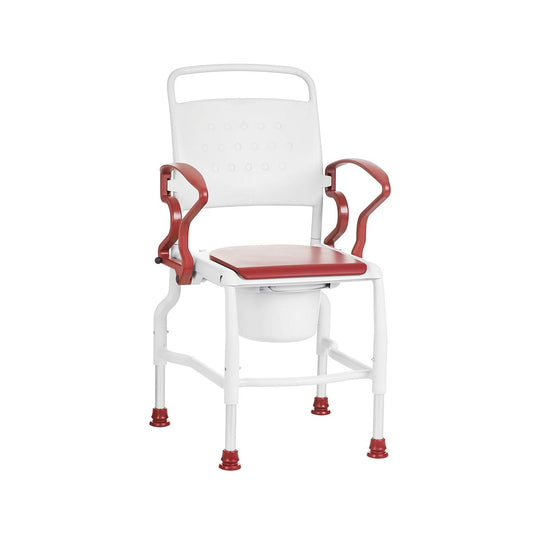 Bedside Commode Chair - Swing Armrests & Non-Slip Feet, 130kg Capacity
