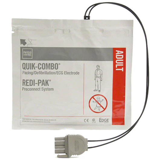 LIFEPAK Quik-Combo Redi-Pak Electrodes – Adult (for LP1000, LP12, LP15 & LP20E) 11996-000017
