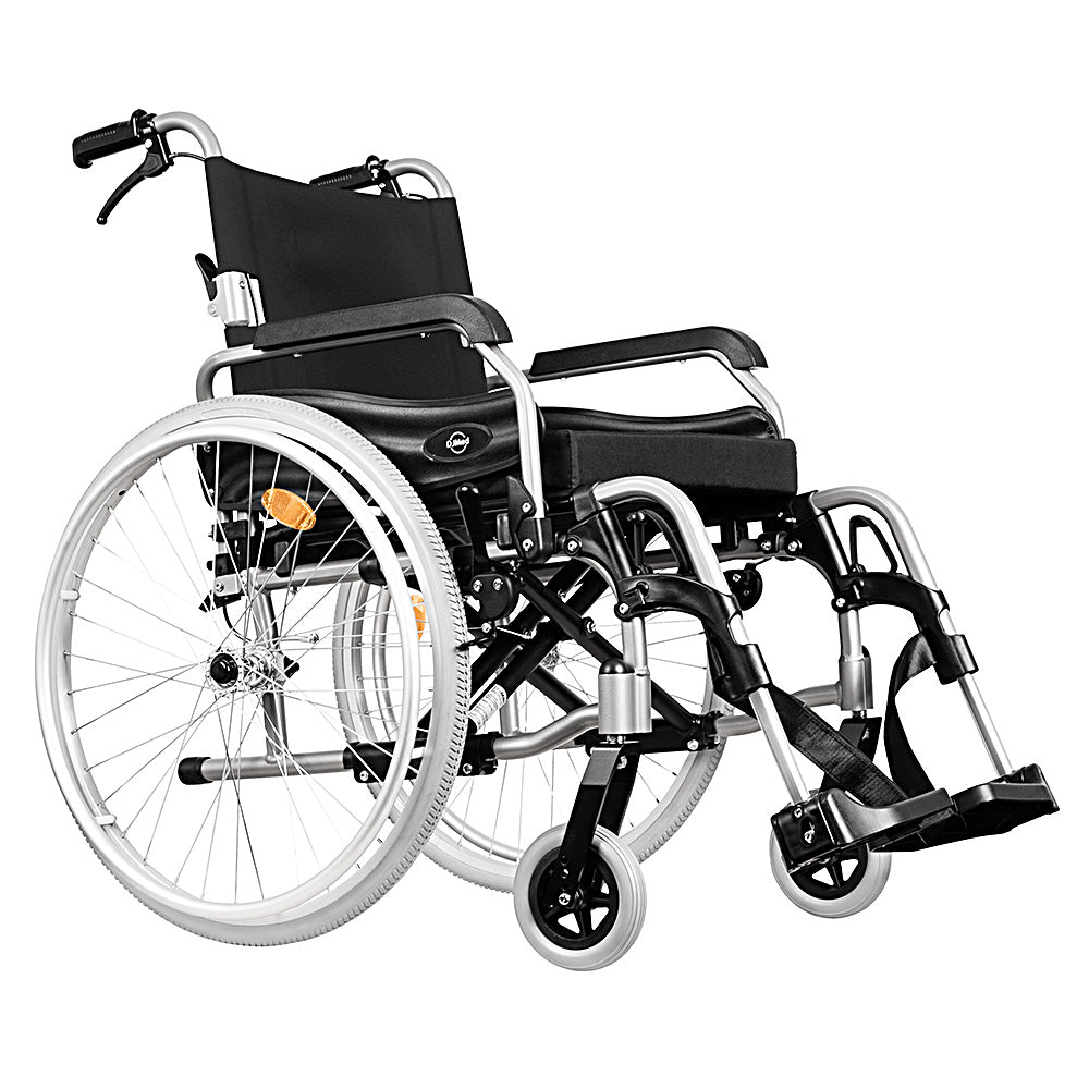 Premium Self-Propelled Wheelchair with Quick Release Wheels, Lightweight Aluminium Frame