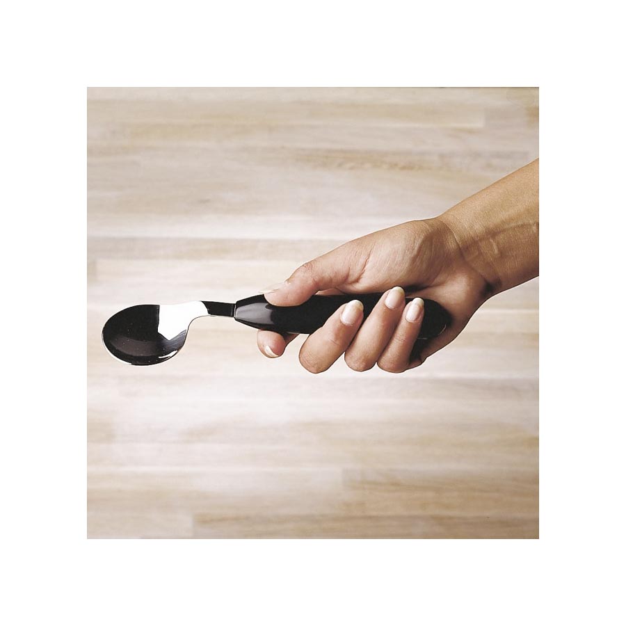 Light Angled Spoon for Easy Feeding, Ergonomic Angled Cutlery