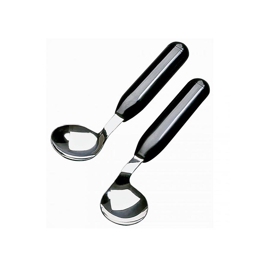 Light Angled Spoon for Easy Feeding, Ergonomic Angled Cutlery
