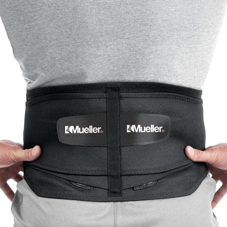 Lumbar Support Back Brace with Removable Pad, Breathable Fabric, Adjustable Compression