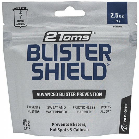 2Toms BlisterShield Powder 70g for Preventing Blisters in Shoes and Gloves