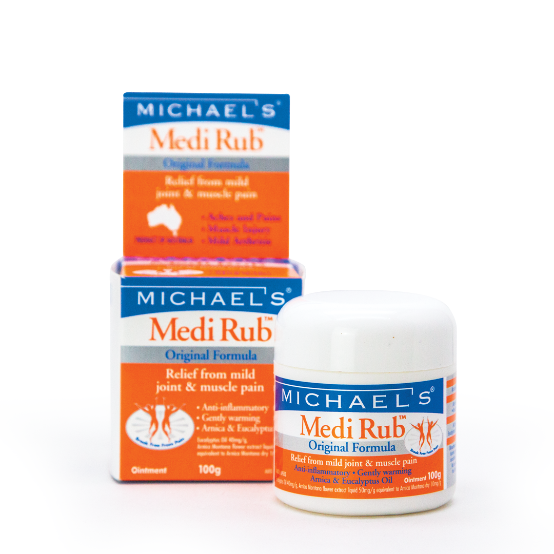 Michael's Medirub Natural Anti-Inflammatory Ointment 75g - Relief for Joint & Muscle Pain, Australian Made