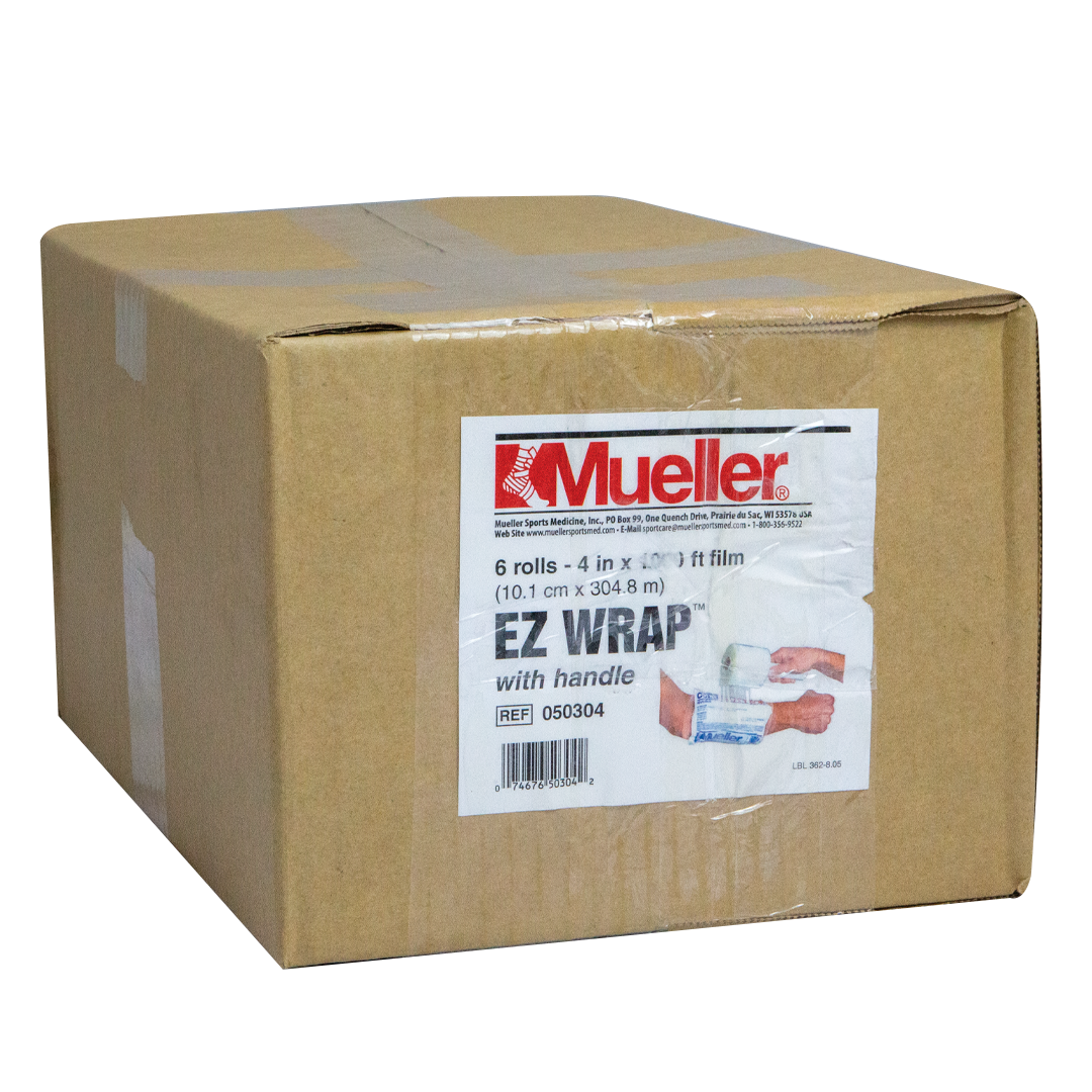 Ez-Wrap Stretch Film with Handle - 6 Pack, Heavy Duty Plastic for Ice