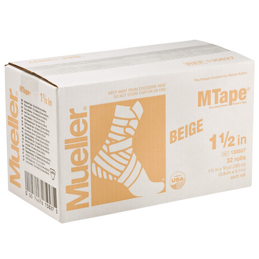 Mueller M-Tape Beige Athletic Sports Tape | High-Strength Support for Injury Prevention