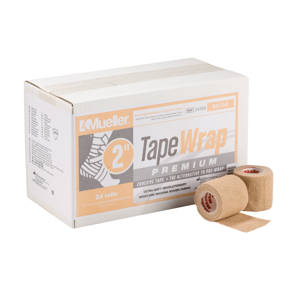 Mueller Tape Wrap Premium 2 Inch Wide - Ideal for Sports Injury Support & Compression