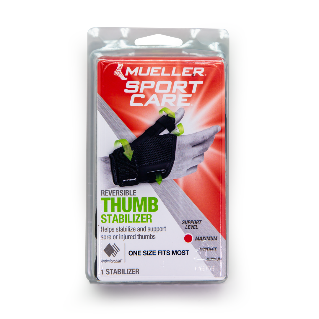 Mueller Reversible Thumb Stabiliser –  One Size Fits Most | Top Rated Thumb Brace for Pain Relief & Support