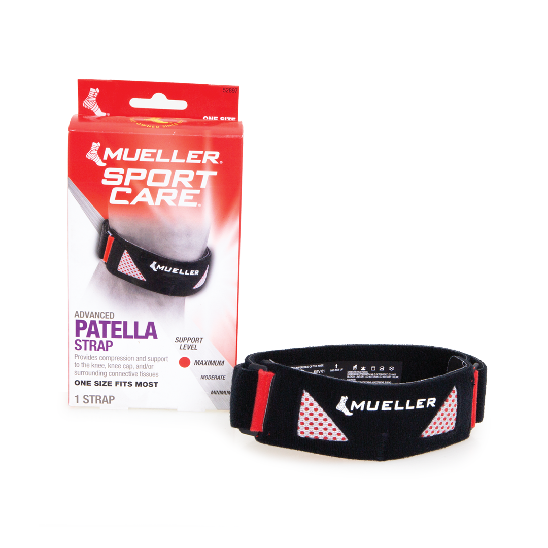 Mueller Advanced Patella Knee Strap, One Size - Ideal for Knee Support & Pain Relief