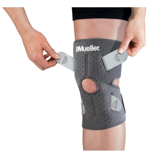 Mueller Adjust-To-Fit Knee Support for Pain Relief, Sports Injury & Daily Comfort, Adjustable Compression Sleeve