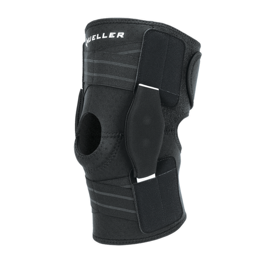 Mueller Adjustable Hinged Knee Brace with Self-Adjusting Criss-Cross Straps – Stabilise Your Knee with Ease