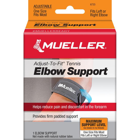 Adjustable Tennis Elbow Support Brace – One Size Fits Most (Left or Right Arm)