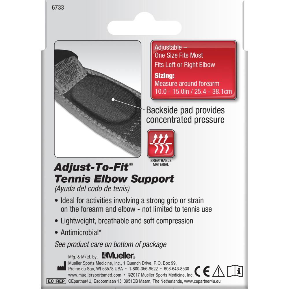 Adjustable Tennis Elbow Support Brace – One Size Fits Most (Left or Right Arm)