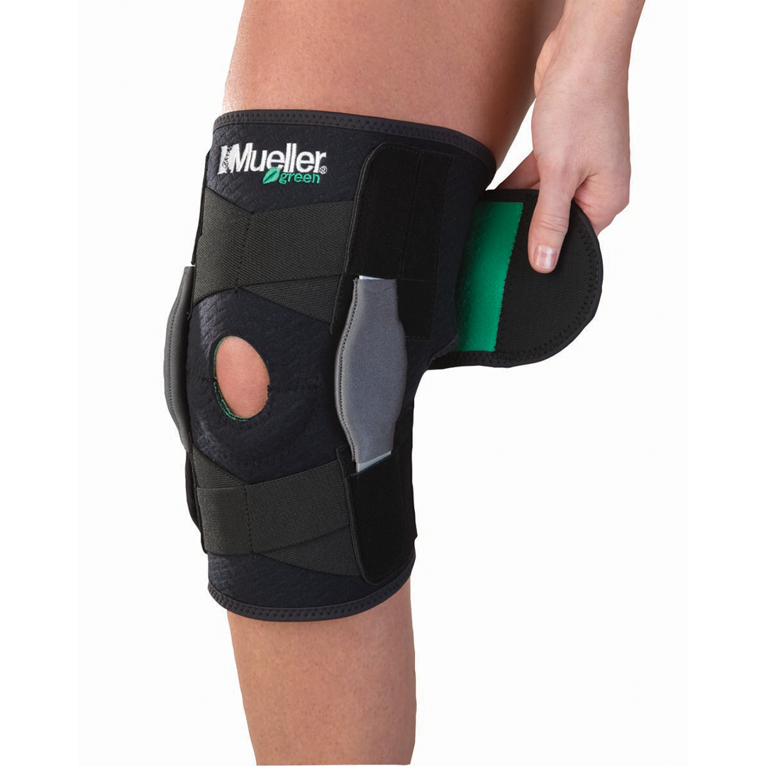 Mueller Green Adjustable Hinged Knee Brace for Sports & Activities
