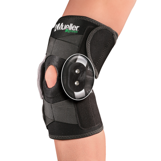 Mueller Green Adjustable Hinged Knee Brace for Sports & Activities